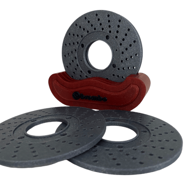 stampa 3d sotto bicchieri brembo