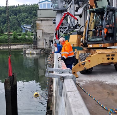Berufstaucher Kraftwerkssanierung
