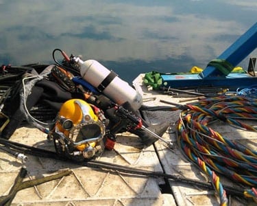 Leitungsverlegung Seekabelverlegung Unterwasser