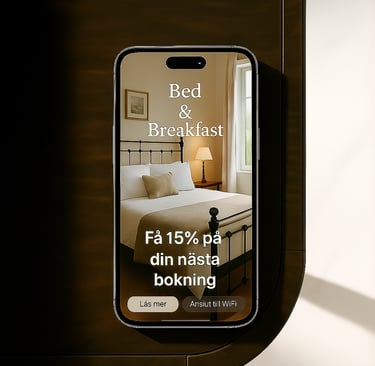 Snabbt och säkert gäst WiFi utan lösenord via QR-kod – Sweden WiFi för hotell , Airbnb, vandrarhem
