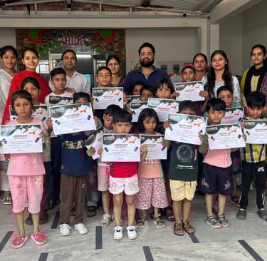 International Delhi Public School Jhabrera Students Certified Post Summer Camp