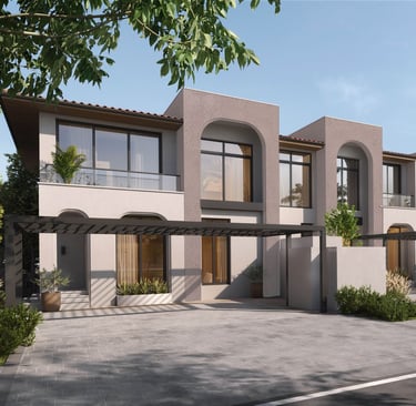 Private villa courtyards in Nawayef Village residences