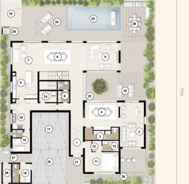Luxury Al Naseem residences with private gardens in Abu Dhabi