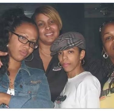 Hip Hop Sisters Founding Board Members at first mtg in ATL : Mecca, Redd, Atlas, Phlaque