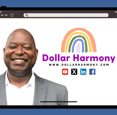 a financial coach in a suit and tie smiling at the camera
