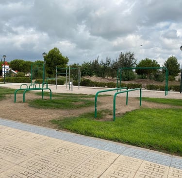 Parque calistenia en Parc del Molló playa Tavernes