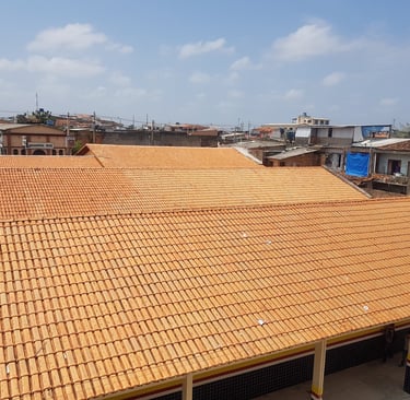 Telhado reformado pela ECOPA Engenharia
