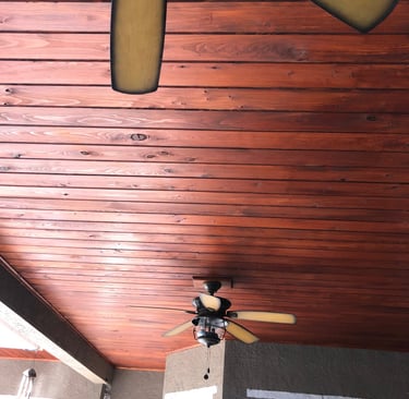 Custom made wooden ceiling- Britto's Home Improvement