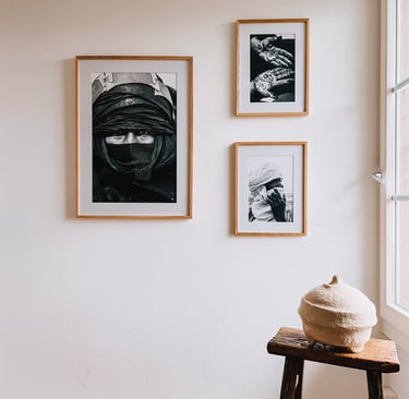 modern artwork in black and white