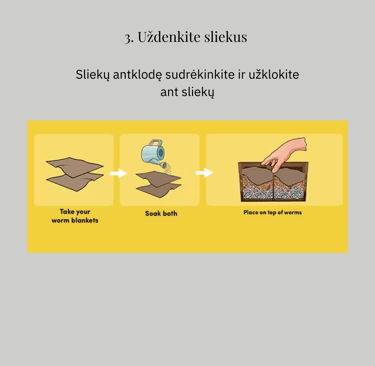 Paruošti sliekams namus