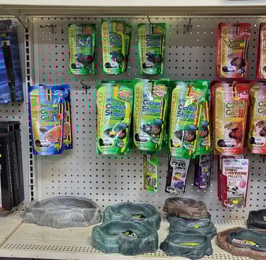 Fish foods and reptile supplies-Pet Den