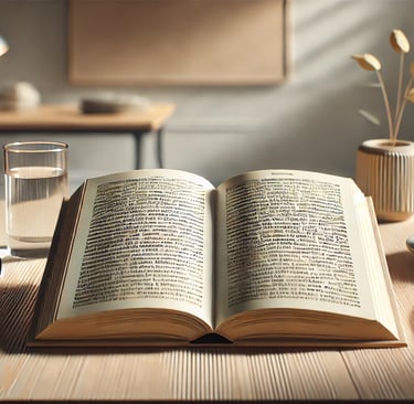 una fotografía de un libro abierto