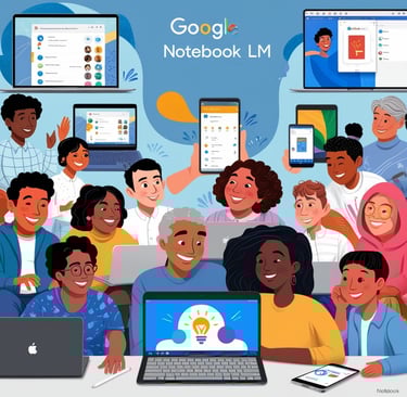 un grupo de personas diversas utilizando smartphones, tablets y ordenadores