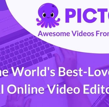 anuncio del sitio web "Pictory"