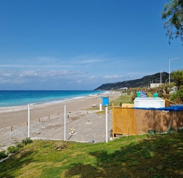 ixia beach and monthe smith on the background