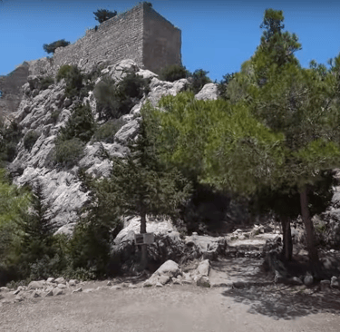 monolithos castle in Rhodes Greece