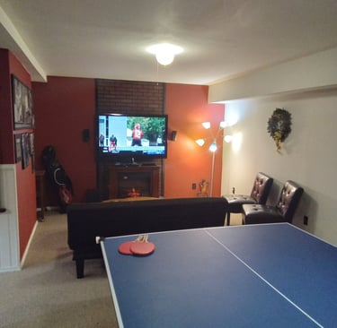 Table Tennis and Theater Room