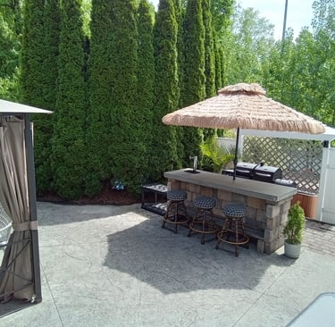 Tiki Bar with Beer Tap
