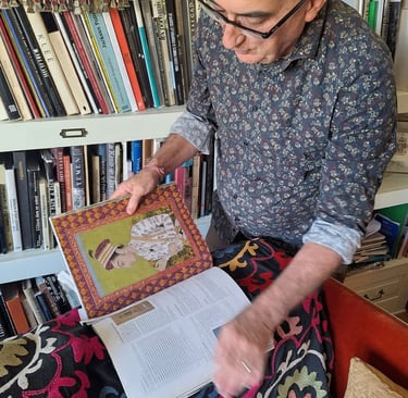 JC GAL s'inspire largement de l'art Moghol pour ses créations en broderie- Perles de Soi