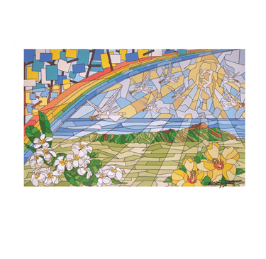 Jesus Coming Over Diamondhead Painting by Mara Branco