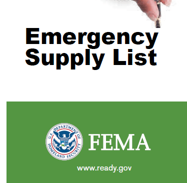 Emergency Supply List
