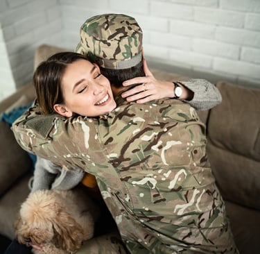 military veteran couple