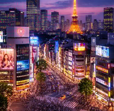 Explore the vibrant and traditional cities of Japan. This images is about beautiful city of Japan