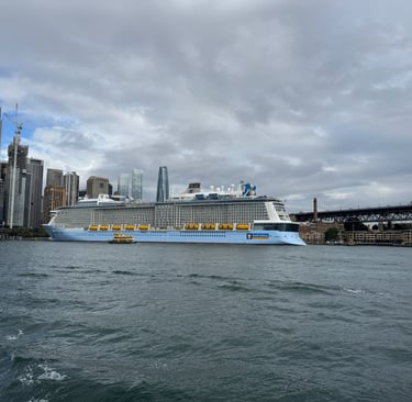 Quantum of the Seas docked in Sydney
