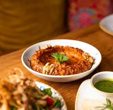 muhammara con peperoncino cucinata al bar era ora a padova ad altichiero