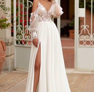 robe de mariée bohème moderne