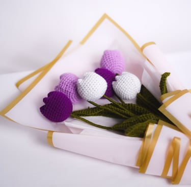 handmade tulip bouquet symbolizing undying love