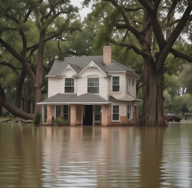 Flooded home