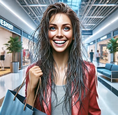 mulher com cbelo oleoso