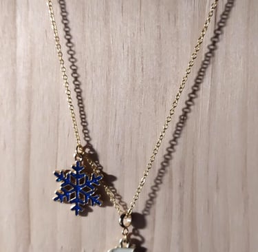 Collier doré Disney Elsa Les Couleurs de Lo