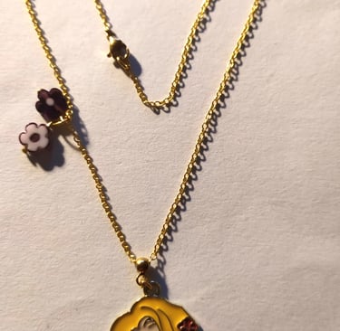 Collier doré Disney Raiponce Les Couleurs de Lo
