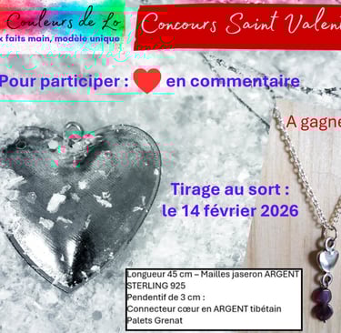 Concours Saint Valentin Les Couleurs de Lo