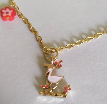 Collier initiale L Plaqué or Les Couleurs de Lo