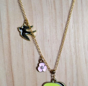 Collier doré Disney Aurore Les Couleurs de Lo