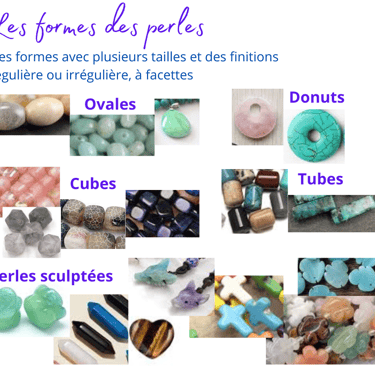 Les formes des perles Les Couleurs de Lo
