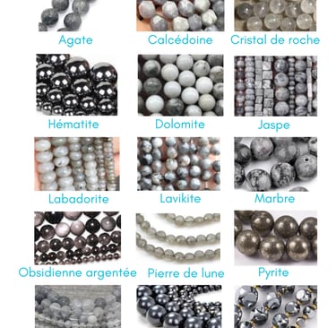 Sélection de pierres grises Les Couleurs de Lo