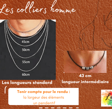 Longueur des colliers homme Les Couleurs de Lo