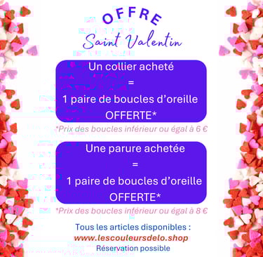 Offre de Saint Valentin Les Couleurs de Lo