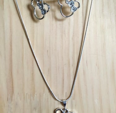 Parure Argent Sterling Disney Minnie Les Couleurs de Lo
