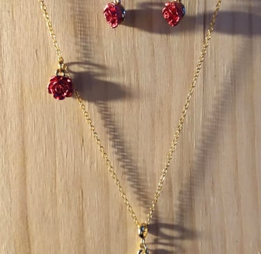 Parure dorée Disney Belle Les Couleurs de Lo