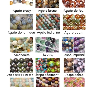 Sélection de pierres multicolores Les Couleurs de Lo