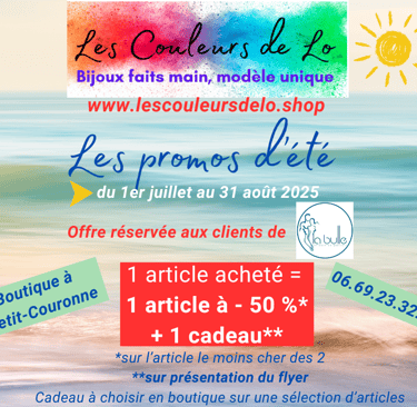 Bijoux Les Couleurs de Lo Les promos d'été 2025