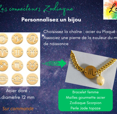Bracelet zodiaque doré
