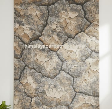 Custom bespoke handmade rugs crafted in Nepal –abstract wall-hanging- Himalaya Carpet Industries