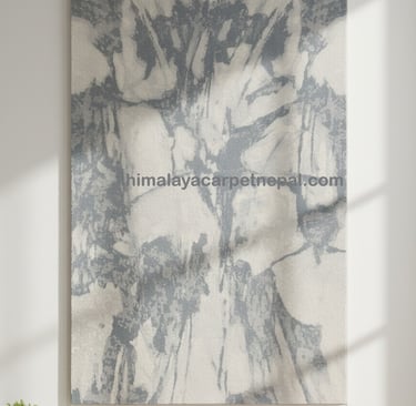 Custom bespoke handmade rugs crafted in Nepal –abstract wall-hanging- Himalaya Carpet Industries