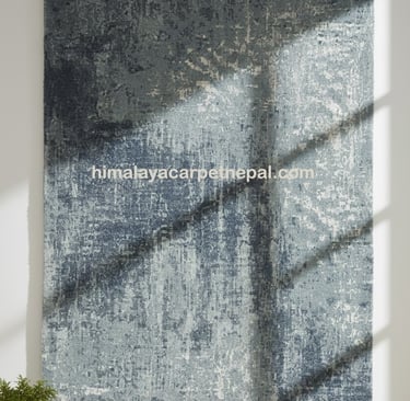 Custom bespoke handmade rugs crafted in Nepal –abstract wall-hanging- Himalaya Carpet Industries